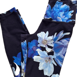 Size XS Old navy active hi rise blue floral leggings